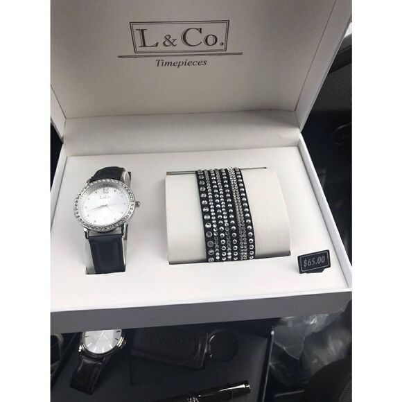 2 L& CO Timepieces Watch With Accesories And Gift Box - Picture 2 of 8